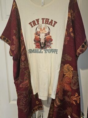 Upcycled Mix And Match Vintage T Shirt Poncho